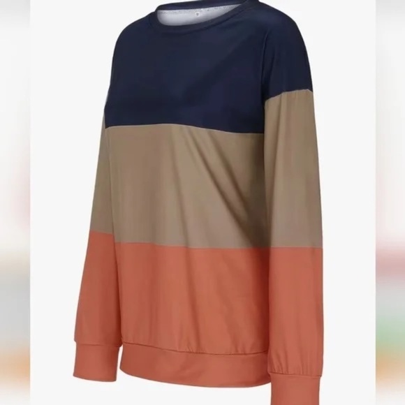 Color Blocked Shirt Long Sleeves XL - Picture 5 of 5